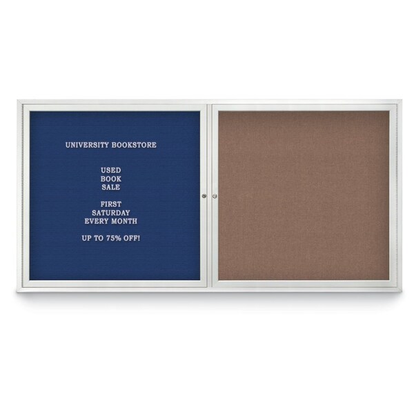 Corkboard, 18"x24", Cloud/Black